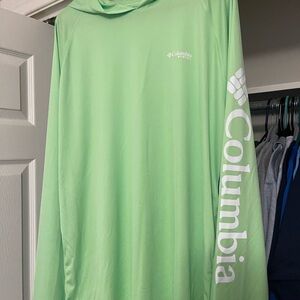 Green Columbia Dri-fit pullover